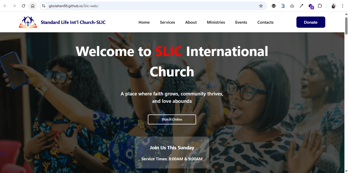 SLIC Church Website